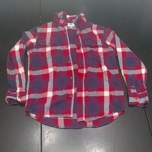 Old Navy Red, White & Blue Kids L Button Up